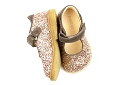 Angulus maple taupe glitter tullesko